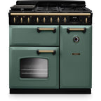 Piano de cuisson gaz FALCON NGC TAB GAZ 90 CM VERT MINERAL LAITON AN