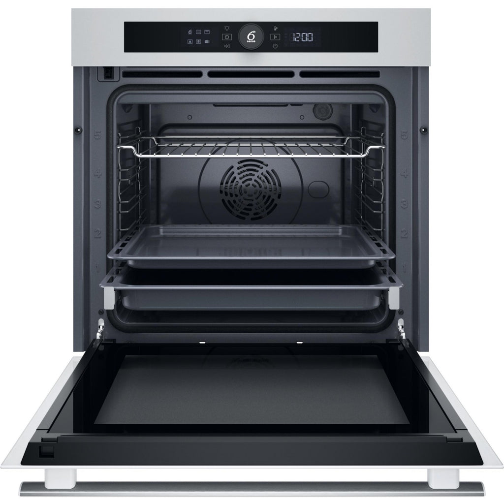 Four encastrable WHIRLPOOL WOI4S8PM1SWAF - Pyrolyse - Chaleur pulsée - Porte froide - Rails télescopiques