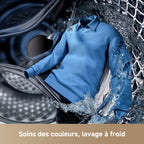 Lave linge compact DREAME DRWASHS8KGW - 8 kg - 1400 tr/min - Classe A - Moteur induction