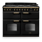 Piano de cuisson mixte FALCON NGC TAB MIX 110 CM CHARBON LAITON ANTIQU