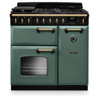 Piano de cuisson gaz FALCON NGC TAB GAZ 90 CM VERT MINERAL LAITON AN
