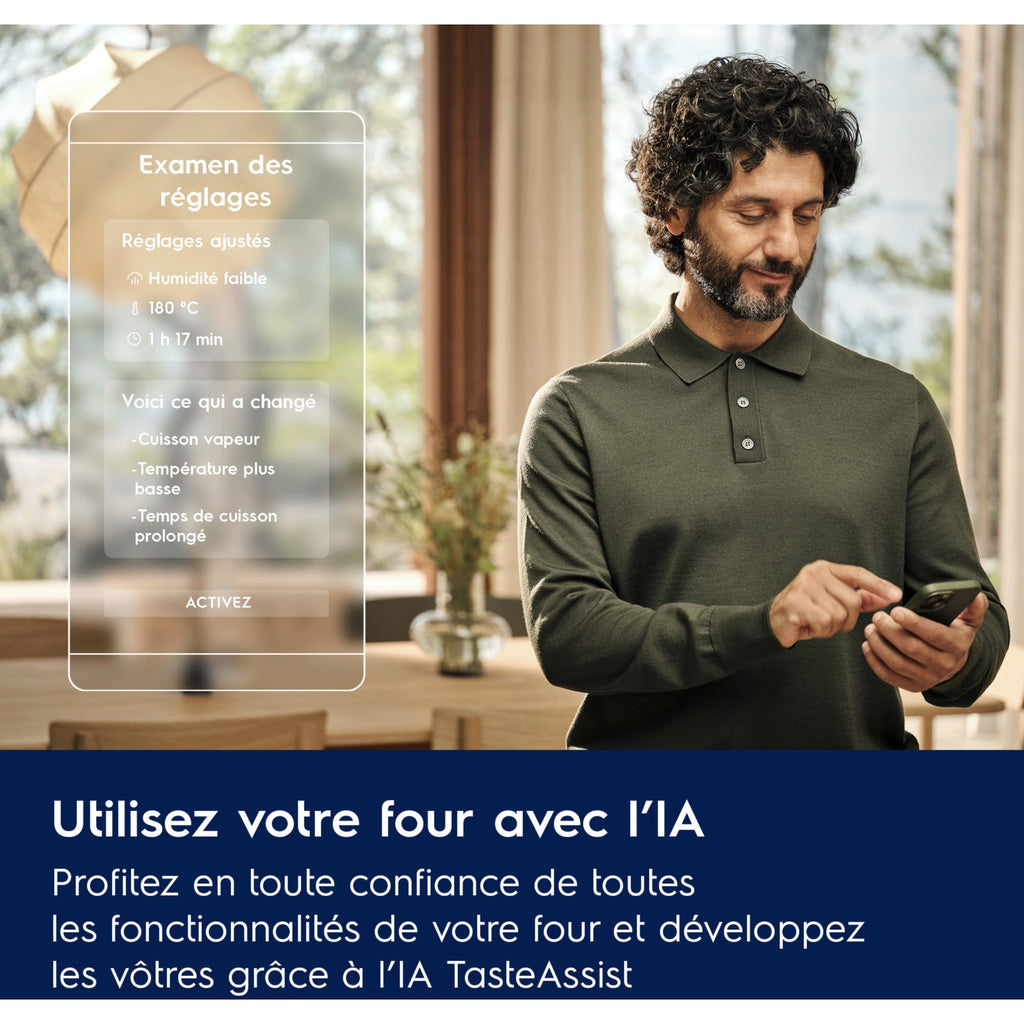 Four encastrable fonction vapeur ELECTROLUX EOA9S3XH - Chaleur tournante - Combiné vapeur - Hydrolyse - Porte froide - Cuisson Sous-vide