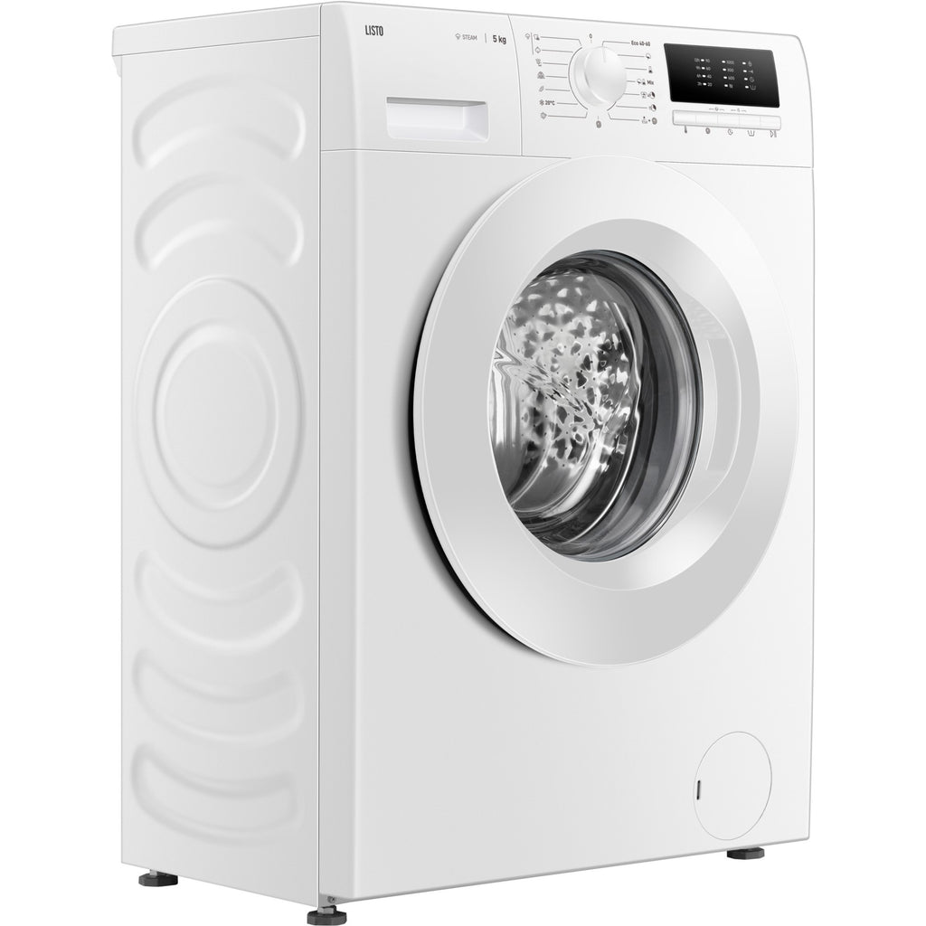 Lave linge compact LISTO LF510-L2b - 5 kg - 1000 tr/min - Classe A - Moteur induction