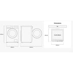 Lave linge hublot SAMSUNG WW11DG5B25AE - 11 kg - 1400 tr/min - Classe A - Moteur induction - Connecté wifi - Bespoke AI