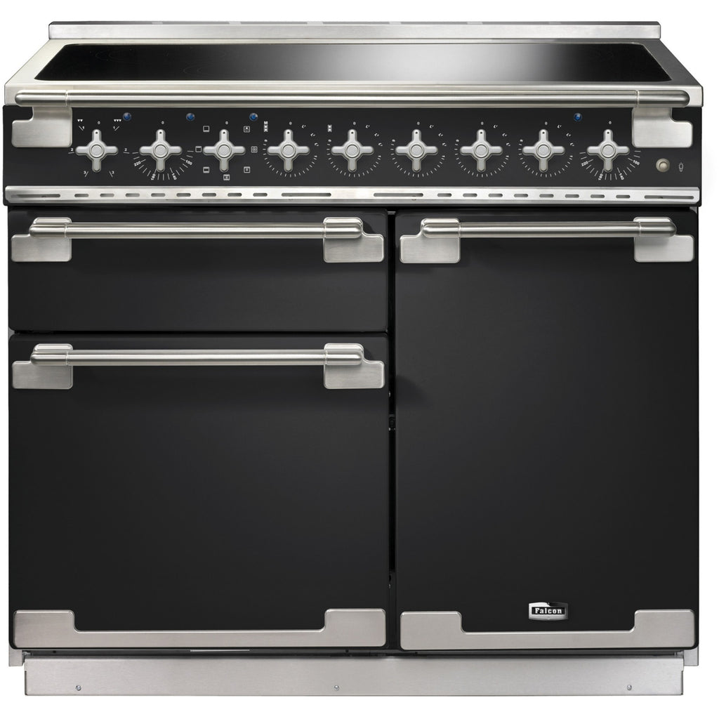 Piano de cuisson induction FALCON ELISE 100 CHARBON Mat satiné NICKEL