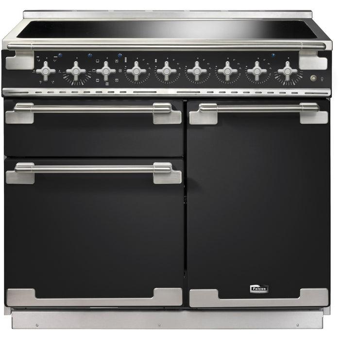 Piano de cuisson induction FALCON ELISE 100 CHARBON Mat satiné NICKEL