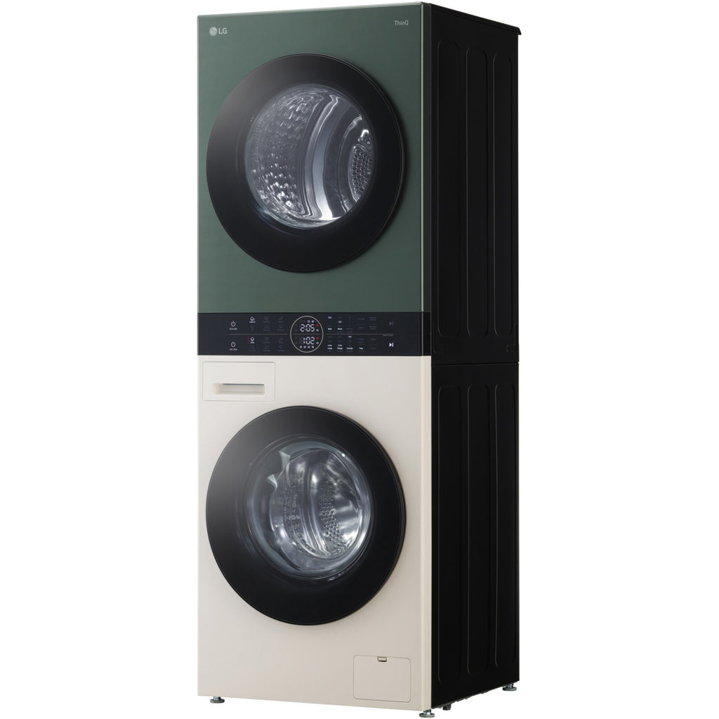 Lave linge séchant hublot LG F214WT8GRBE - 12/10 kg - 1400 tr/min - Moteur direct drive - TurboWash - Vapeur - Connecté