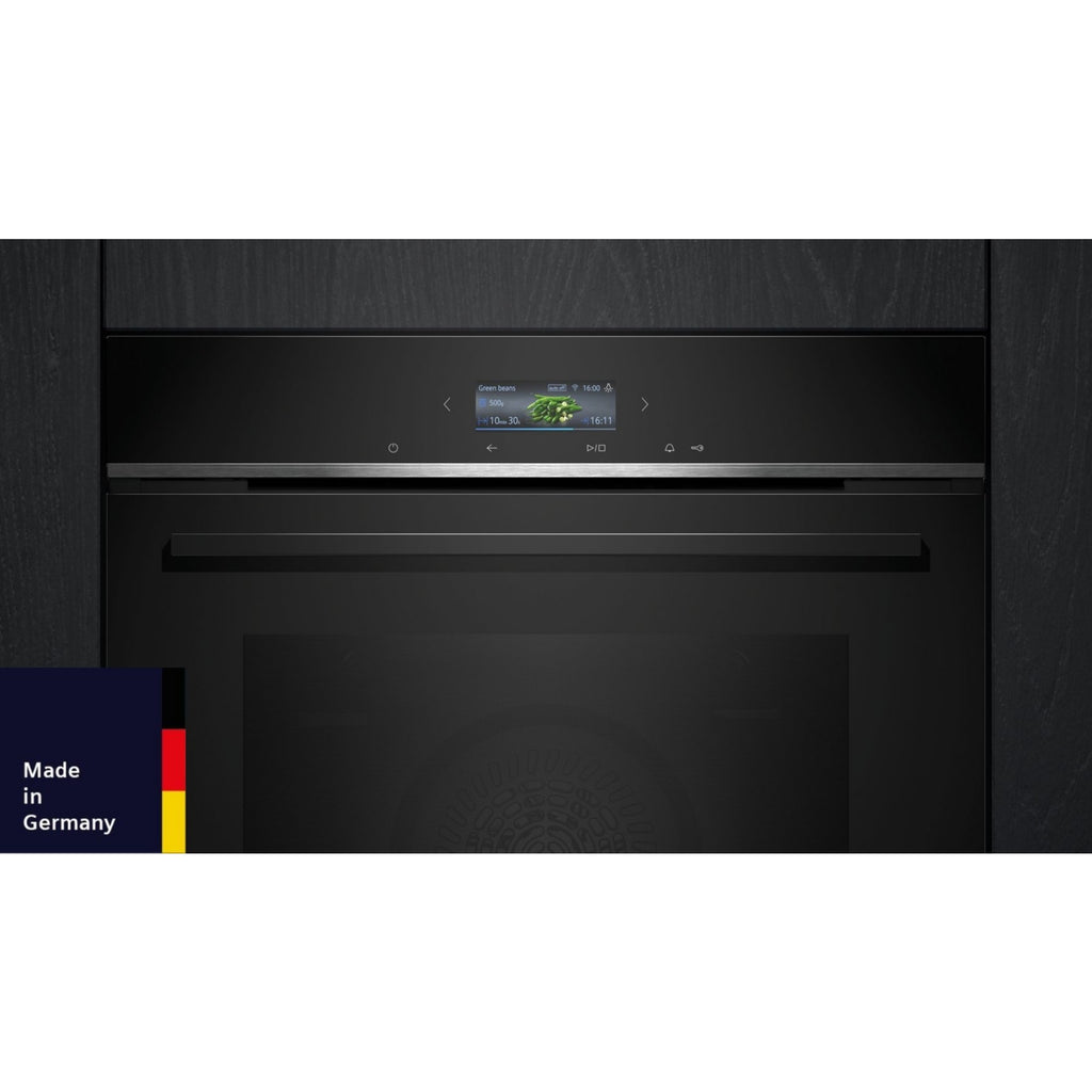Four encastrable SIEMENS HB772G2B1S - Pyrolyse - Chaleur pulsée - Porte froide - Écran tactile - iQ700 - Sonde de Cuisson