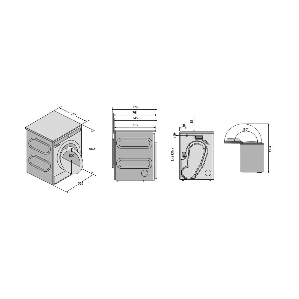 Sèche linge pompe à chaleur ASKO T711HUXLW