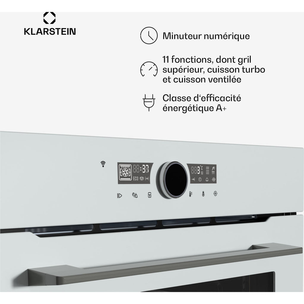 Four encastrable KLARSTEIN Illuminosa Smart CEE A+ 73L Blanc