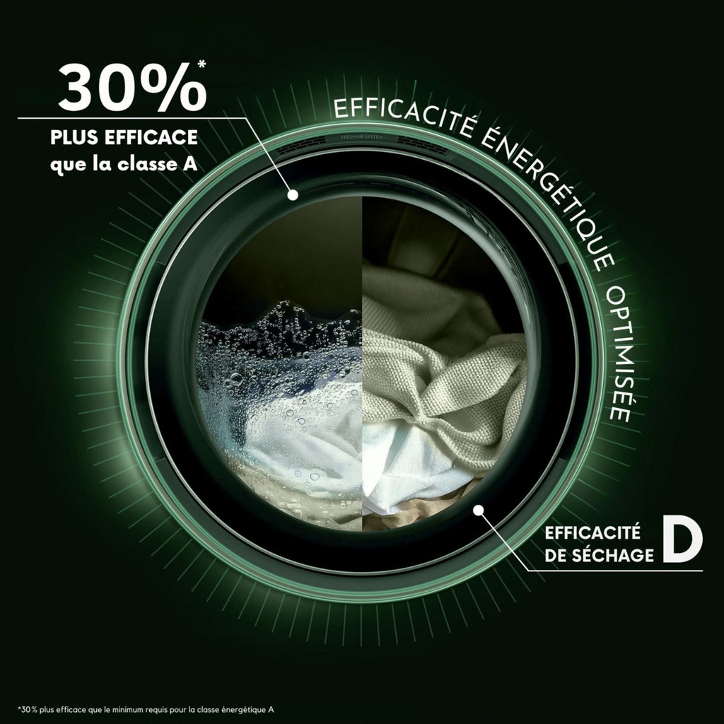 Lave linge séchant hublot encastrable HAIER BHA6SD696M6DB9-S - 9/6 kg - 1600 tr/min - Classe D - Moteur induction - Autodosage - Connecté