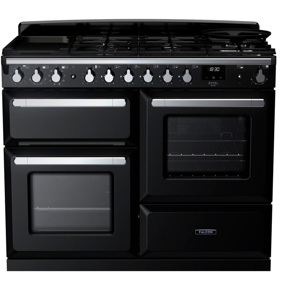 Piano de cuisson mixte FALCON ESTEL DELUXE OC TAB MIX 110 CM NOIR BRIL