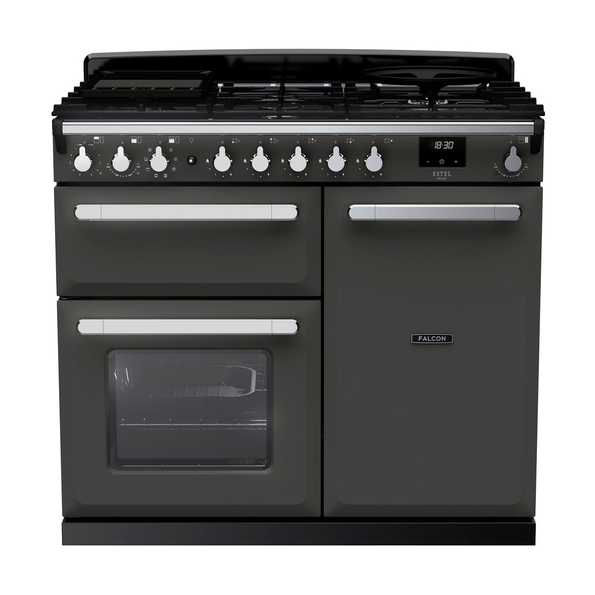 Piano de cuisson gaz FALCON ESTEL DELUXE TAB GAZ 100 CM ARDOISE CHRO