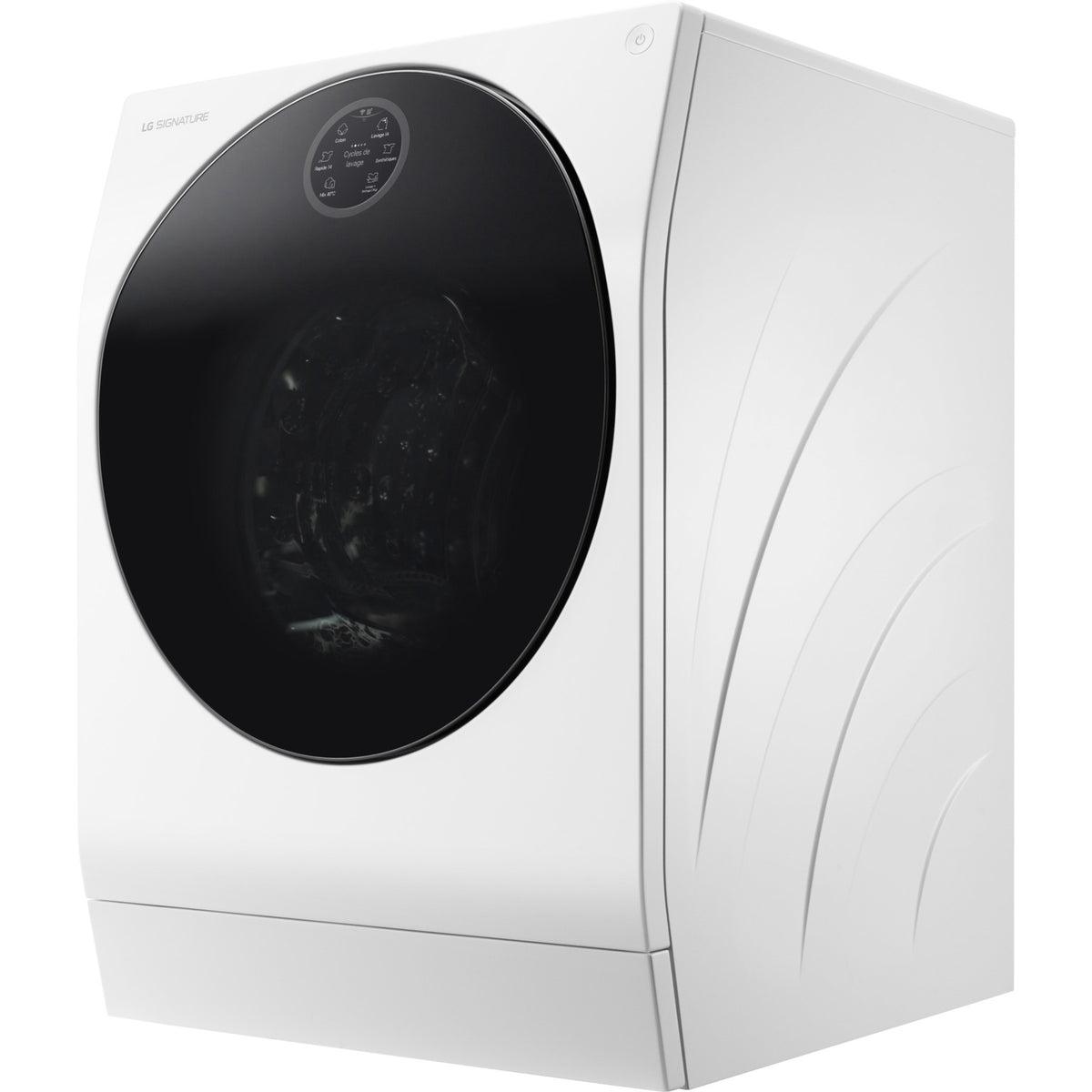 Lave linge séchant hublot LG LSWD100E - 12/7 kg - 1600 tr/min - Classe A - Dosage automatique - Connecté Reconditionné