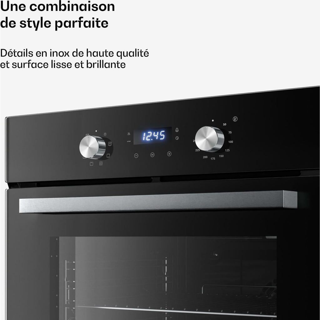 Four encastrable KLARSTEIN Verosteel 60 cm 67L CEE A 3220 W Noir