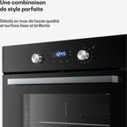 Four encastrable KLARSTEIN Verosteel 60 cm 67L CEE A 3220 W Noir