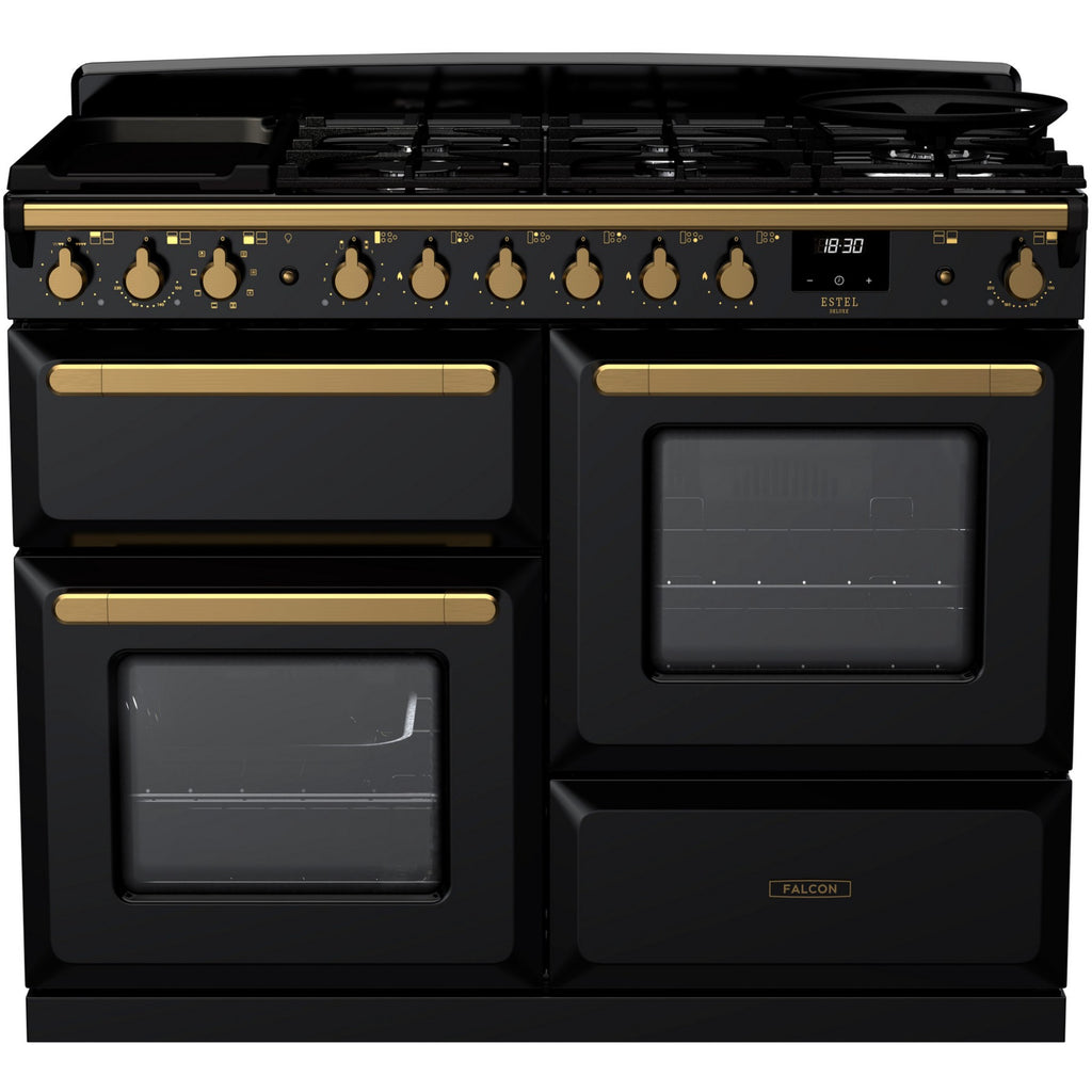 Piano de cuisson mixte FALCON ESTEL DELUXE OC TAB MIX 110 CM NOIR BRIL