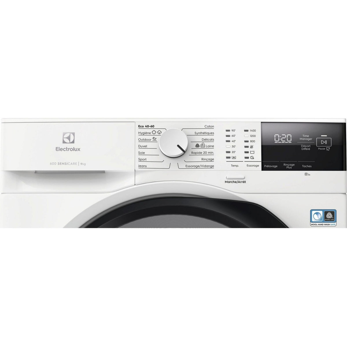 Lave linge hublot ELECTROLUX EW6FI22914DG - 9 kg - 1400 tr/min - Classe A - Moteur induction