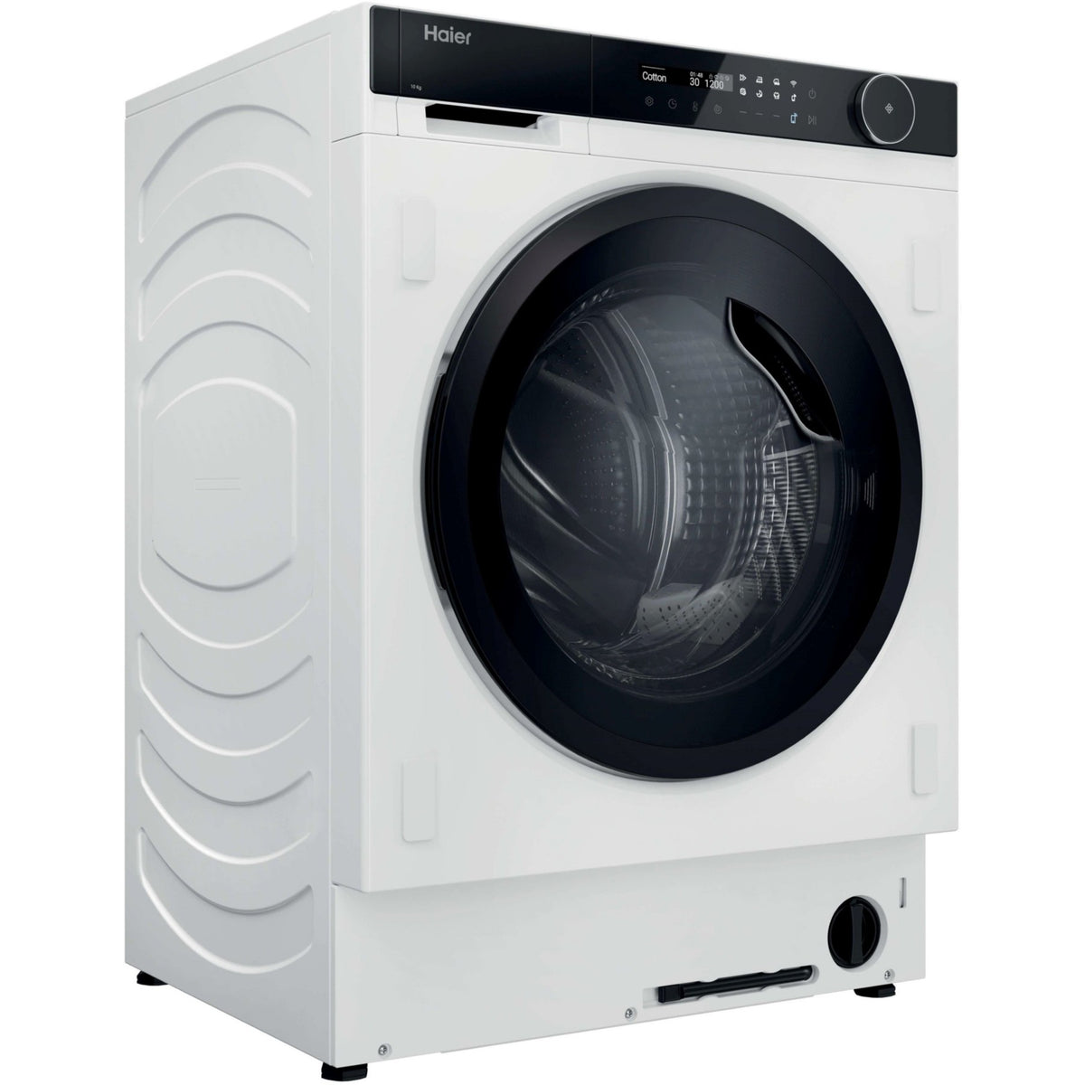 Lave linge hublot encastrable HAIER HWB100-B14858U-S - 10 kg - 1400 tr/min - Classe A - Moteur induction - Connecté
