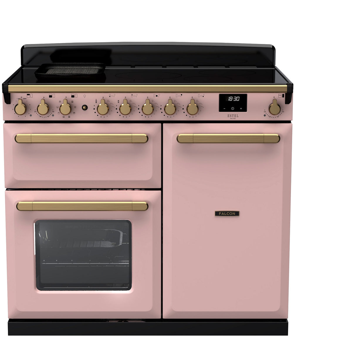 Piano de cuisson induction FALCON ESTEL DELUXE TAB IND 100 CM ROSE PASTEL
