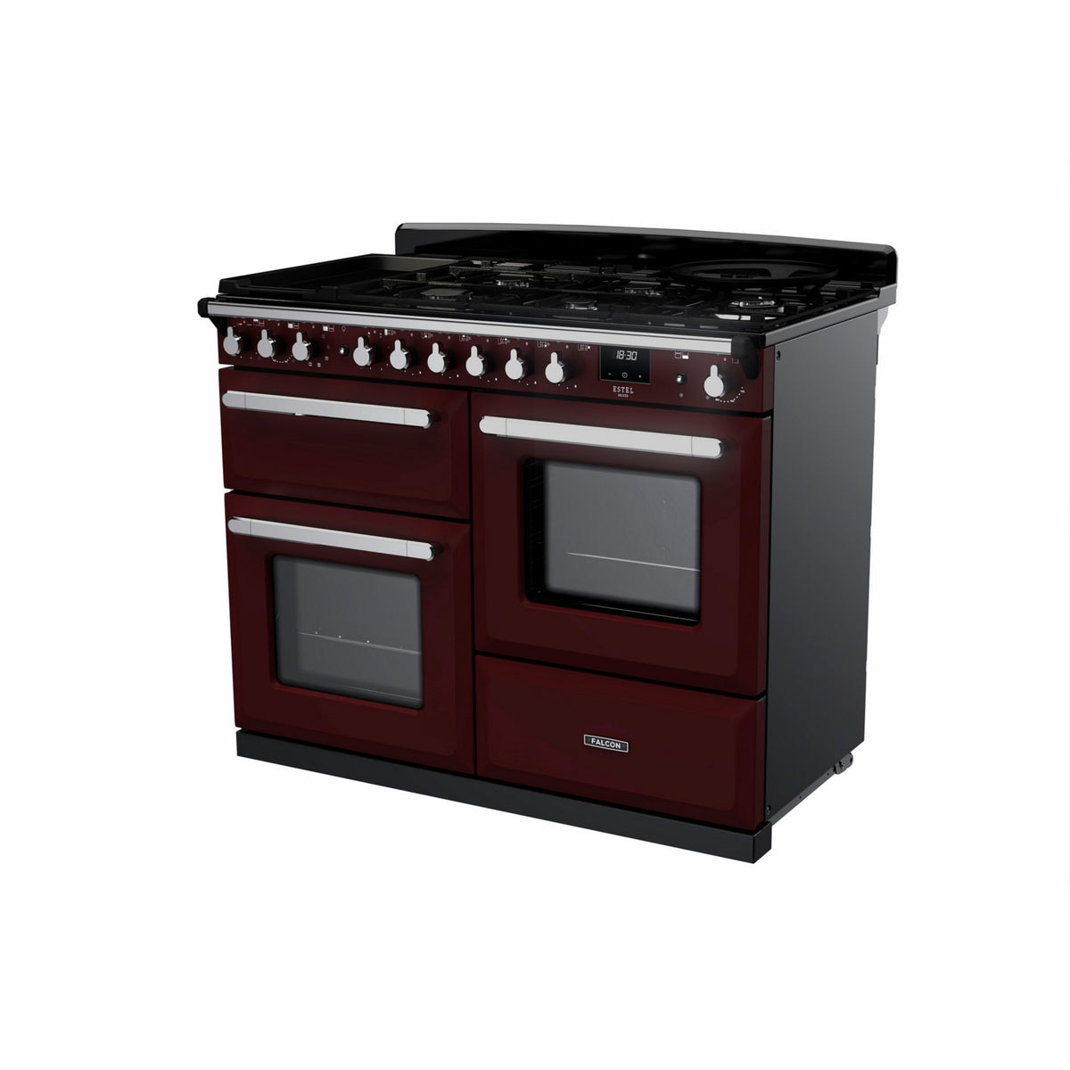 Piano de cuisson mixte FALCON ESTEL DELUXE OC TAB MIX 110 CM BORDEAUX