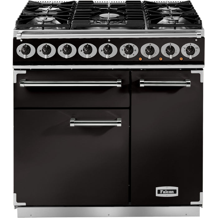 Piano de cuisson gaz FALCON Semi Pro DELUXE 90 NOIR CHROME
