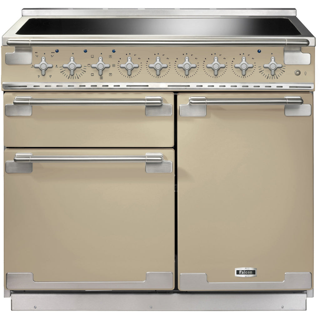 Piano de cuisson induction FALCON ELISE TAB IND 100 CM CREME NICKEL BROSS