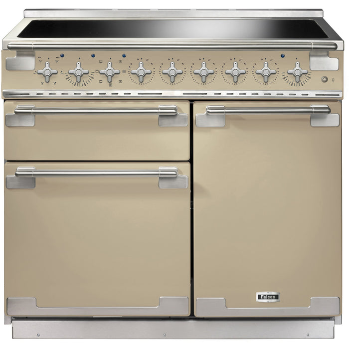 Piano de cuisson induction FALCON ELISE TAB IND 100 CM CREME NICKEL BROSS