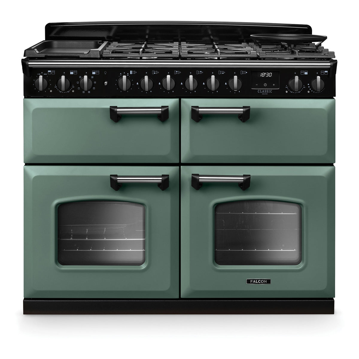 Piano de cuisson mixte FALCON NGC TAB MIX 110 CM VERT MINERAL CHROME