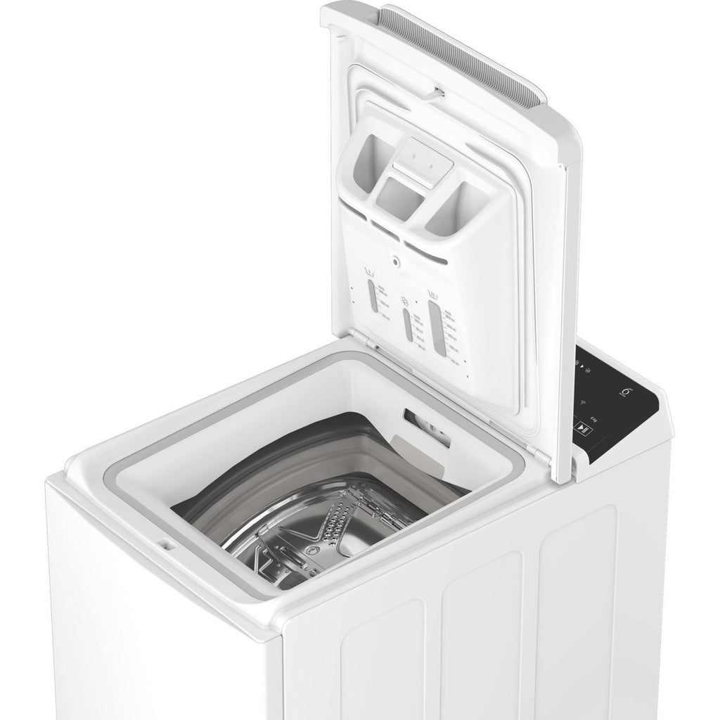Lave linge top WHIRLPOOL TW621CSILENCEFR - 6 kg - 1200 tr/min - Classe A - Moteur induction - Connecté WiFi