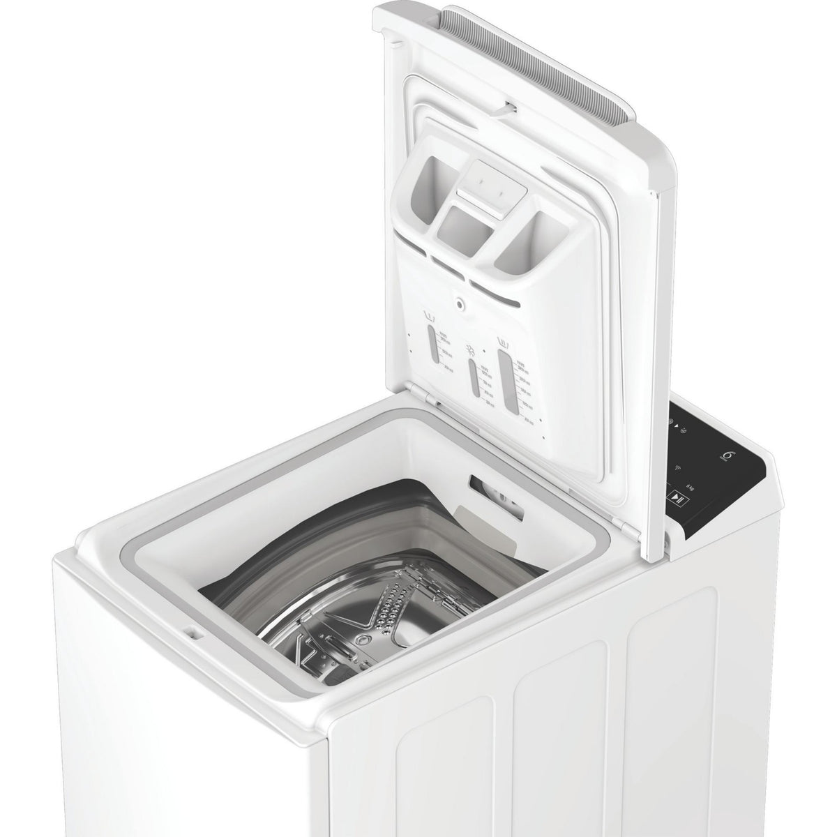 Lave linge top WHIRLPOOL TW621CSILENCEFR - 6 kg - 1200 tr/min - Classe A - Moteur induction - Connecté WiFi