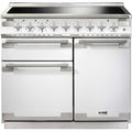 Piano de cuisson induction FALCON ELISE 100 BLANC NICKEL BROSSÉ
