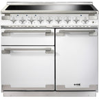 Piano de cuisson induction FALCON ELISE 100 BLANC NICKEL BROSSÉ