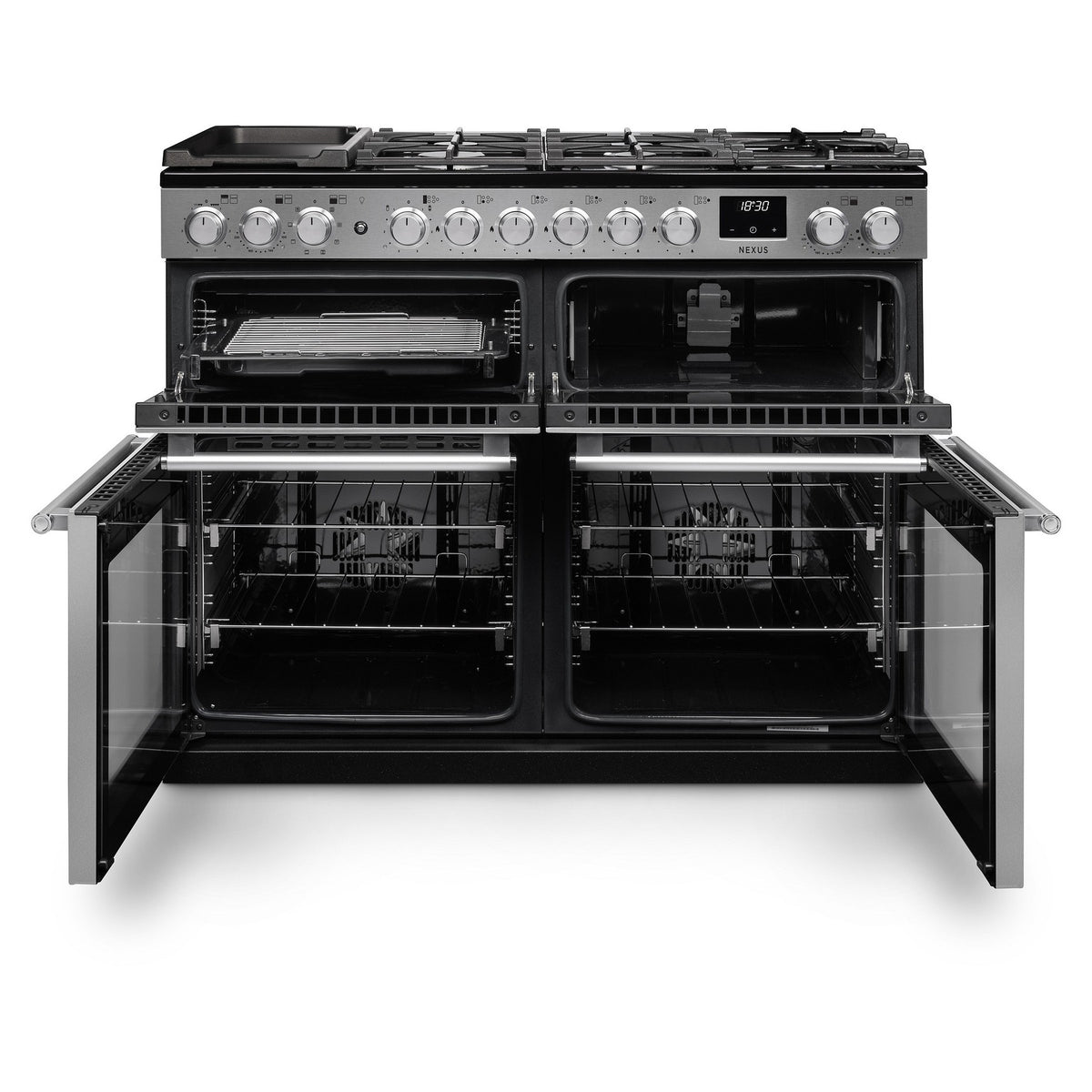 Piano de cuisson mixte FALCON NEXUS NGC BC TAB MIX 110 CM INOX CHROME