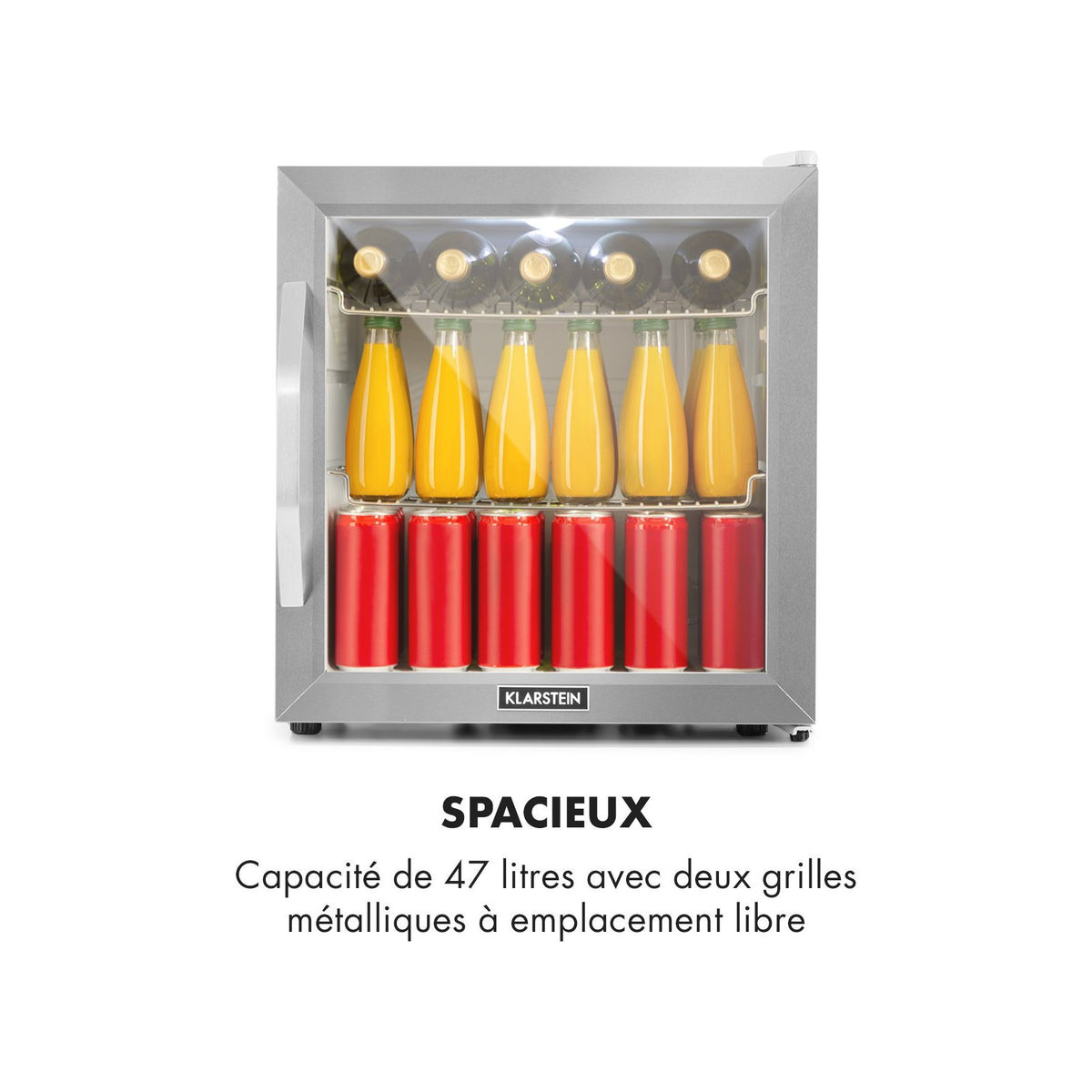 Mini réfrigérateur KLARSTEIN Beersafe L 47 litres - Gris