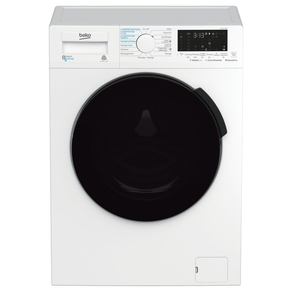 Lave linge séchant hublot BEKO HTE8614YBST Aquawave