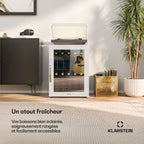 Mini réfrigérateur KLARSTEIN Beersafe porte miroir 64x48cm 60L Blanc