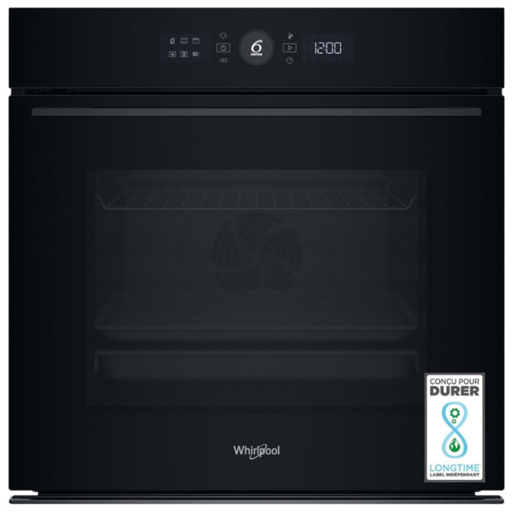 Four encastrable WHIRLPOOL WK5BAS81PM1S - Pyrolyse - Hydrolyse - Chaleur pulsée - Porte froide - Écran tactile