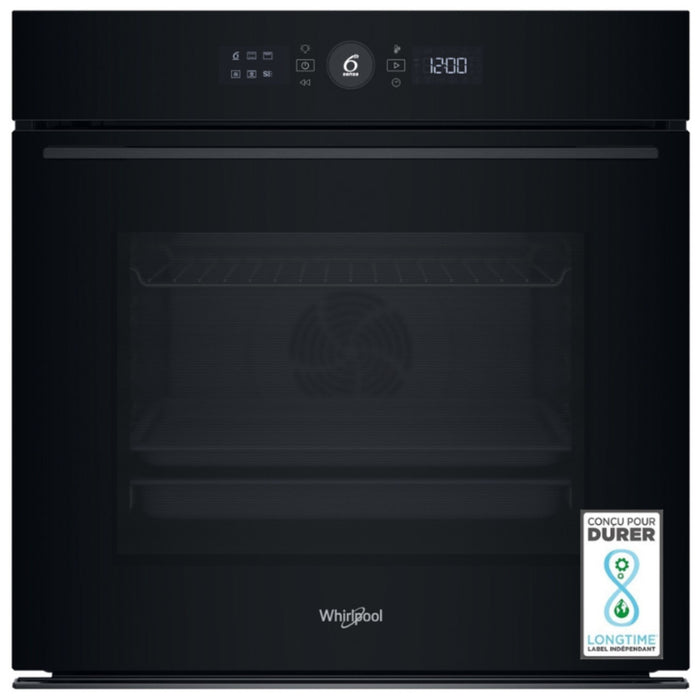 Four encastrable WHIRLPOOL WK5BAS81PM1S - Pyrolyse - Hydrolyse - Chaleur pulsée - Porte froide - Écran tactile