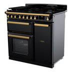 Piano de cuisson gaz FALCON ESTEL DELUXE TAB GAZ 90 CM NOIR BRILLANT