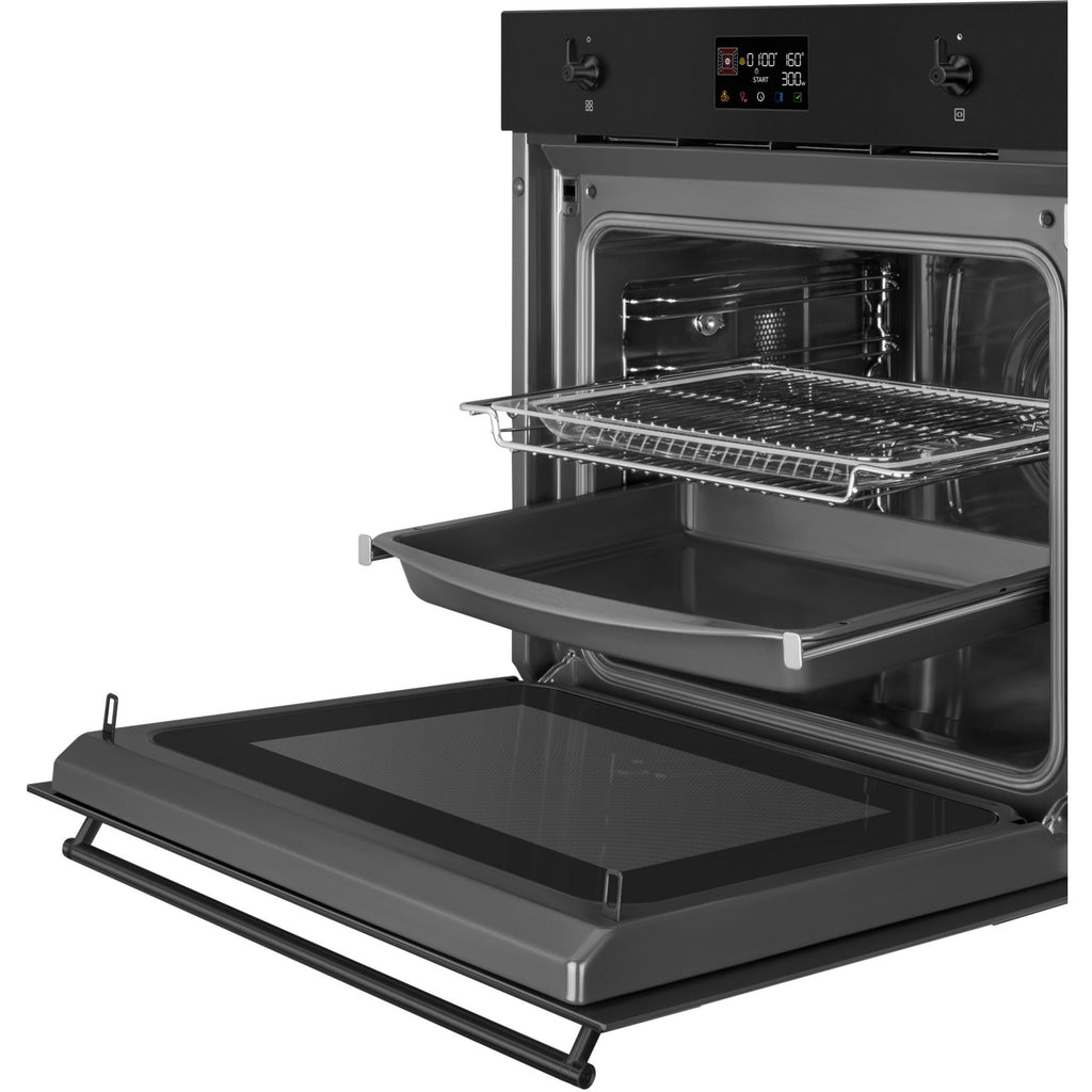 Four micro onde combiné SMEG SO6302M2N - Hydrolyse - Porte froide - Rails télescopiques