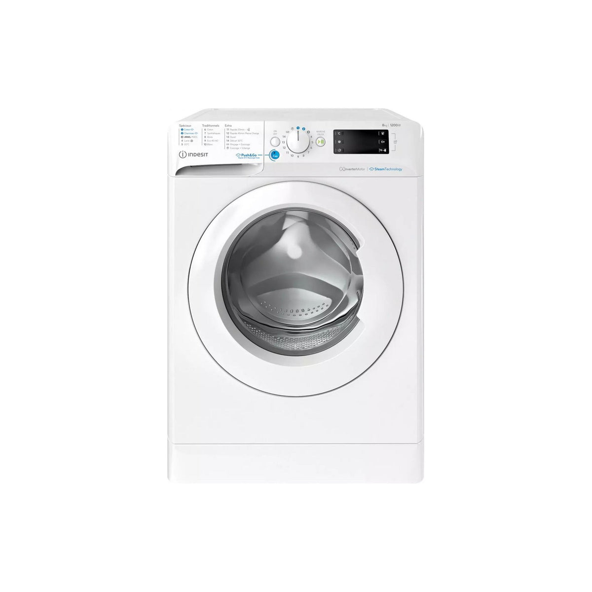 Lave linge hublot INDESIT BWE8127XWVFR