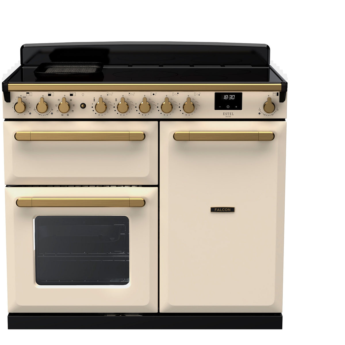 Piano de cuisson induction FALCON ESTEL DELUXE TAB IND 100 CM CREME PASTEL