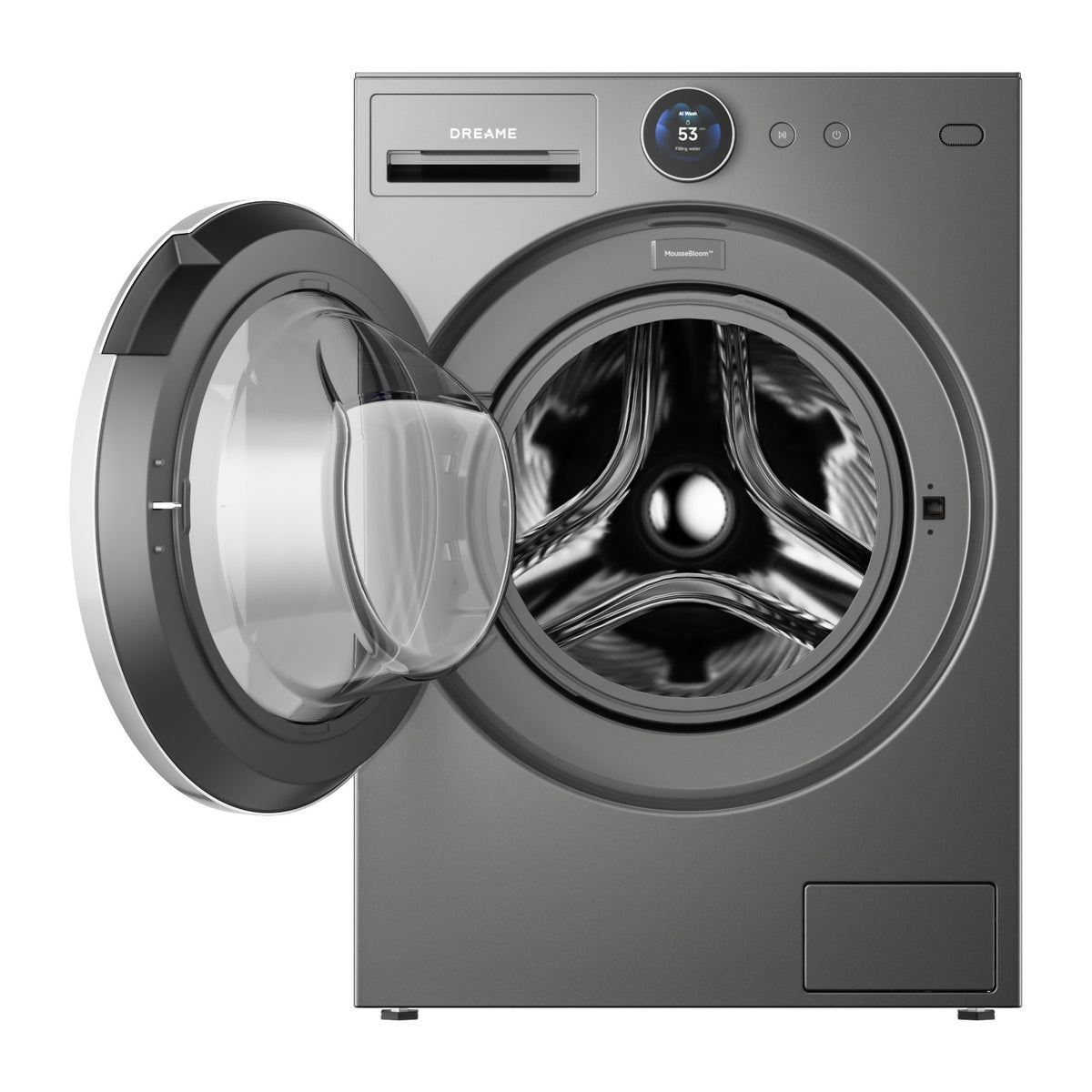 Lave linge hublot DREAME DRWASHL911KGG - 11 kg - 1400 tr/min - Classe A - Moteur induction - Autodosage - Connecté