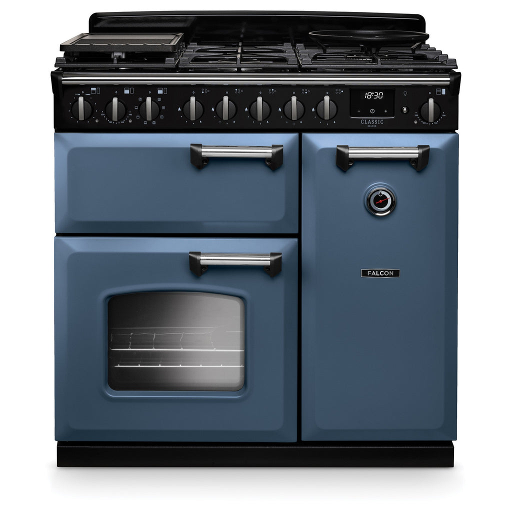 Piano de cuisson gaz FALCON NGC TAB GAZ 90 CM ROCHE BLEUE CHROME