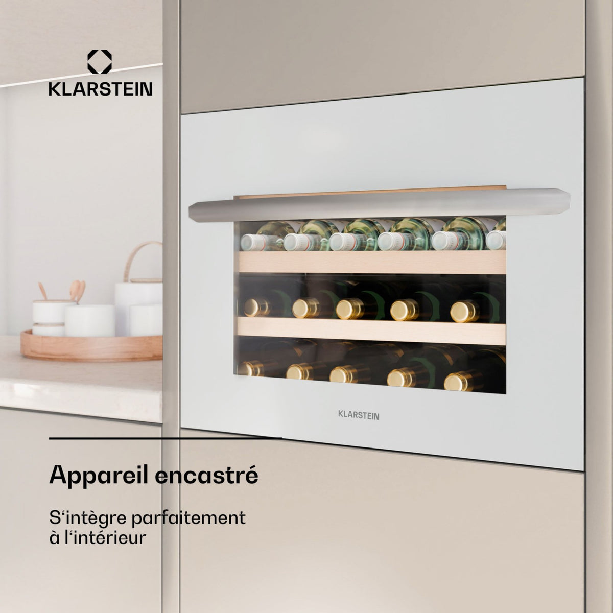 Cave à vin de service KLARSTEIN Vinsider 24 Built-In Uno 24 Fl LED