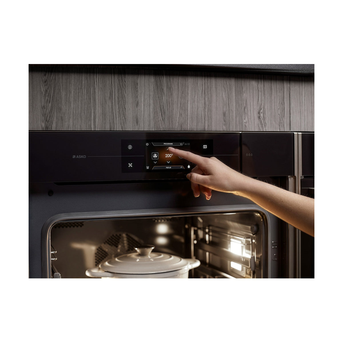 Four encastrable ASKO OCS8678G - Hydrolyse - Chaleur pulsée - Porte froide - Écran tactile - Rails télescopiques