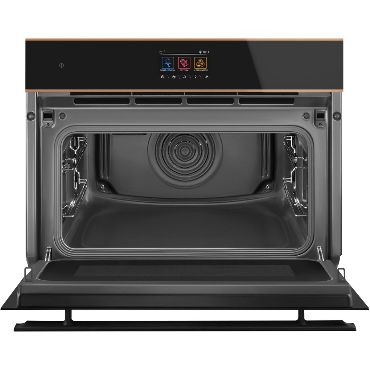 Four micro onde combiné SMEG SO4604M2PNR - Hydrolyse - Rails télescopiques