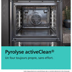 Four encastrable SIEMENS HB578GES3 - Pyrolyse - Hydrolyse - Chaleur pulsée - Rails télescopiques - iQ500 - Sonde de Cuisson