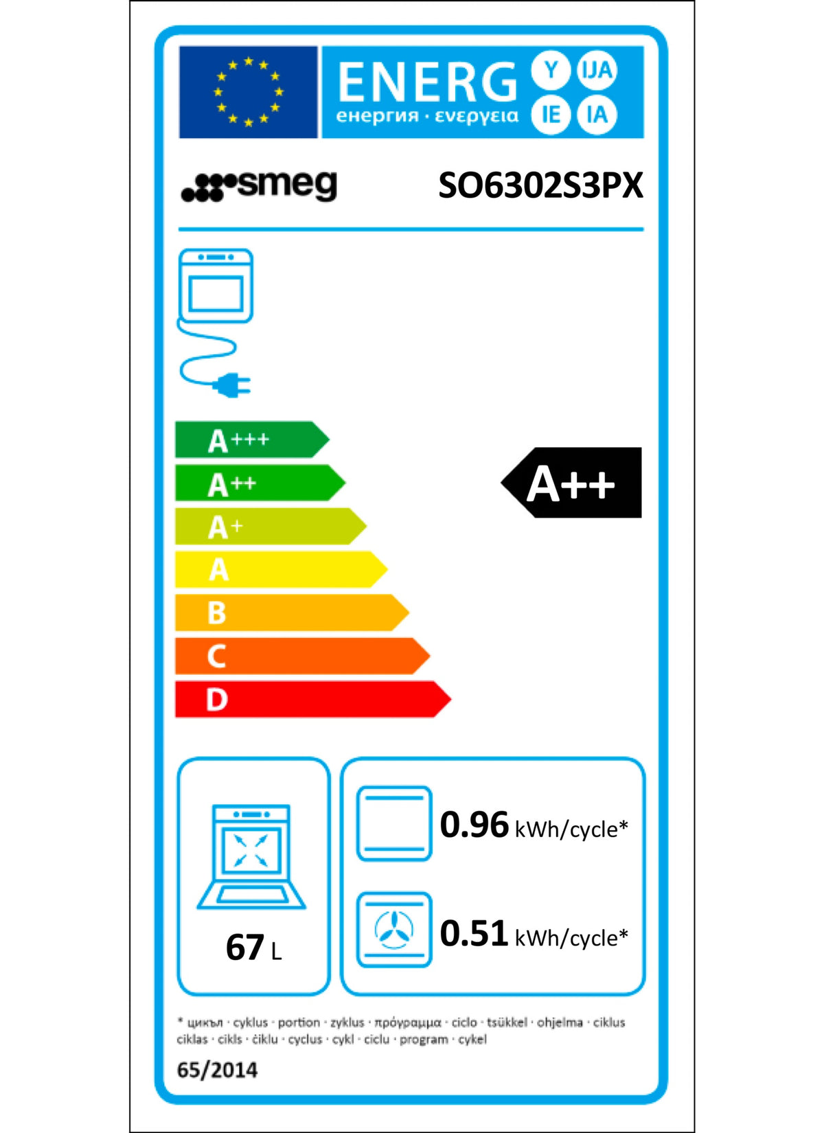 Four encastrable SMEG SO6302S3PX - Combiné vapeur - Chaleur tournante - Hydrolyse